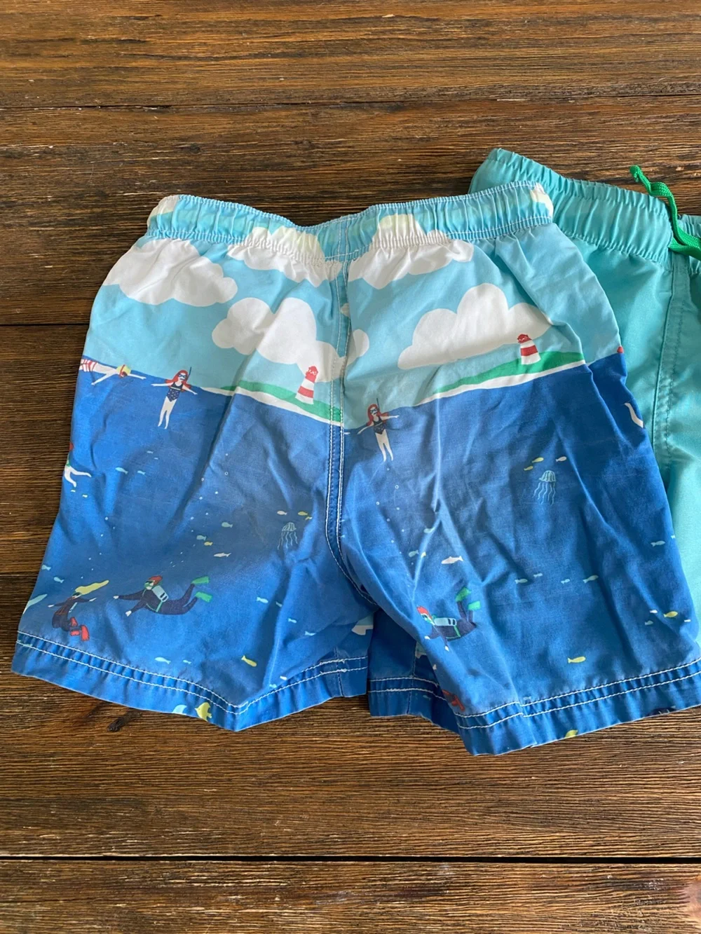 Mini Boden and Primary swim trunk bundle